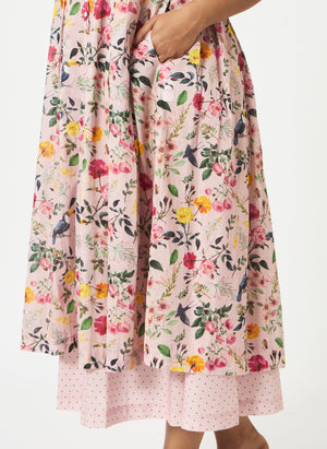 Mosegi-Pink Floral Dress