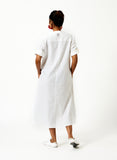 Mosegi-White Midi Dress