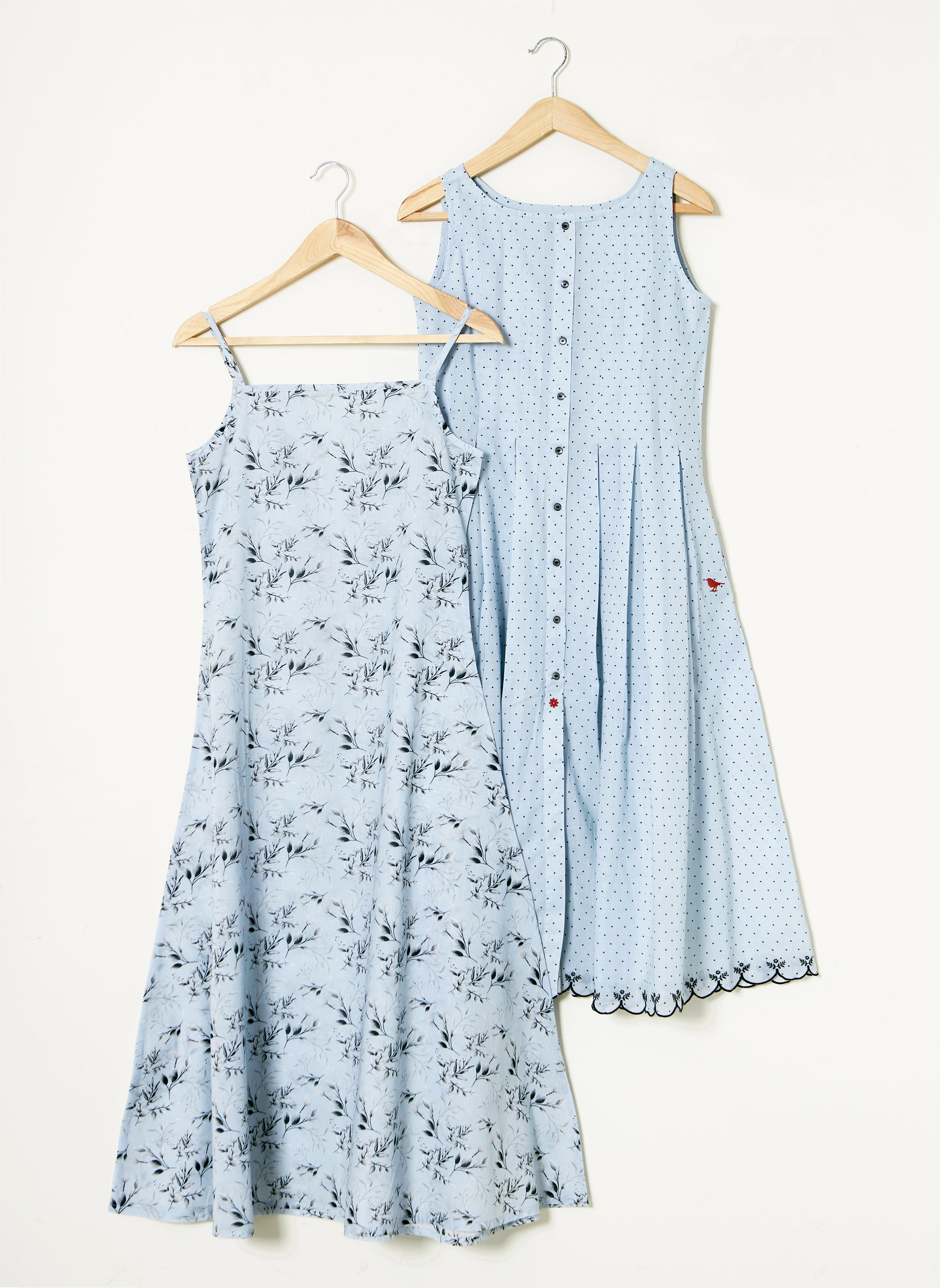 Mosegi- Light Blue Digital Printed Layered