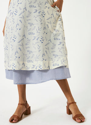 Mosegi- Offwhite Digital Printed Dress