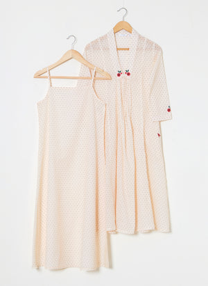 Mosegi- off-white layered dress