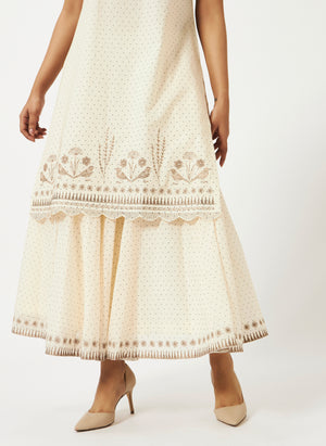 Mosegi-offwhite_kurta and skirt_combo