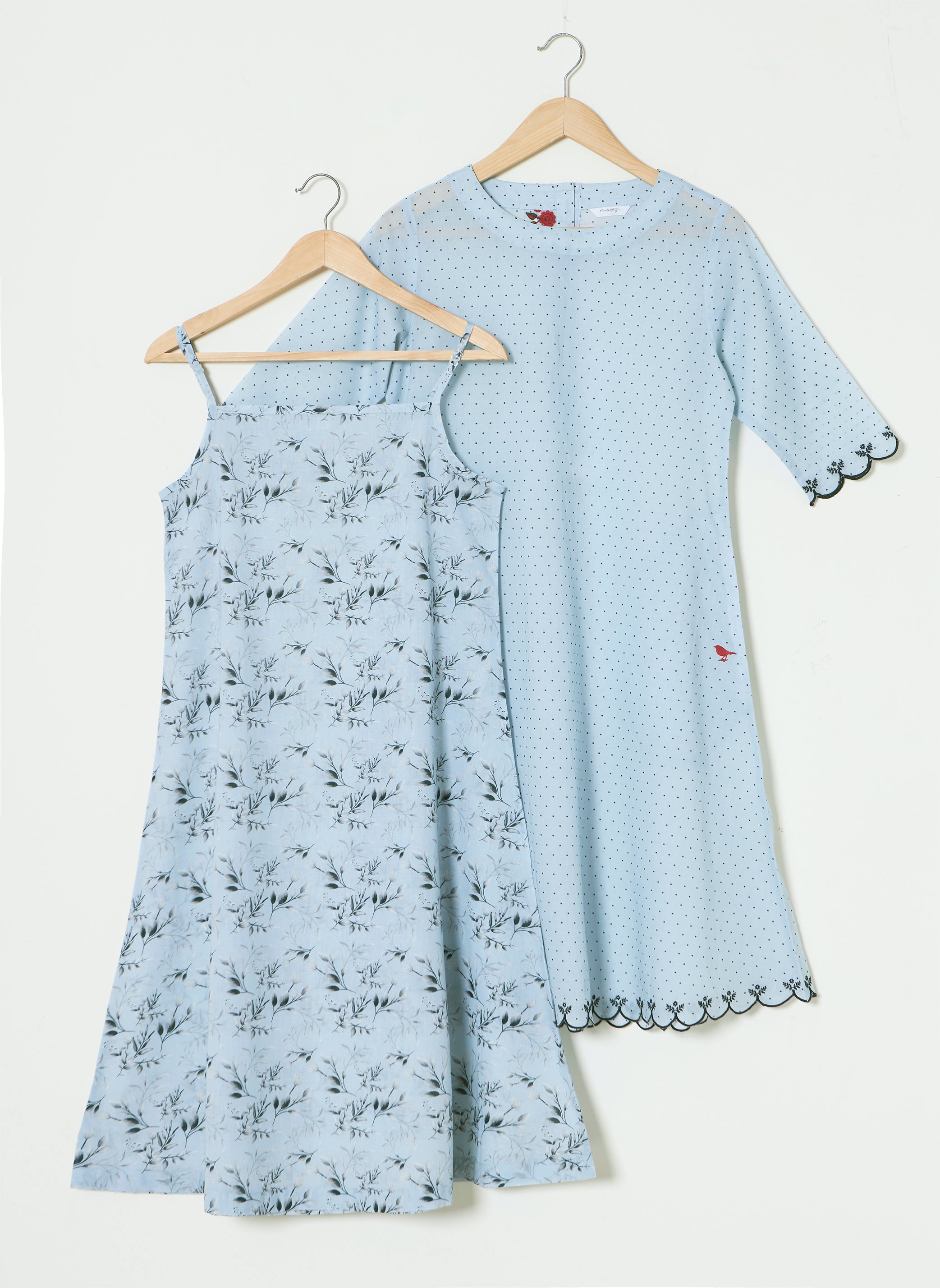 Mosegi -Blue layered dress