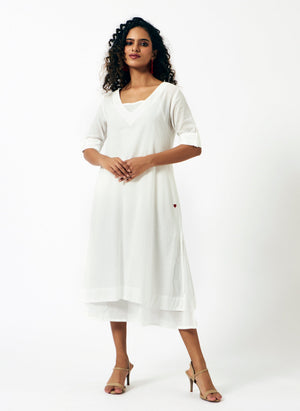 Mosegi-Offwhite_Plain_Dress