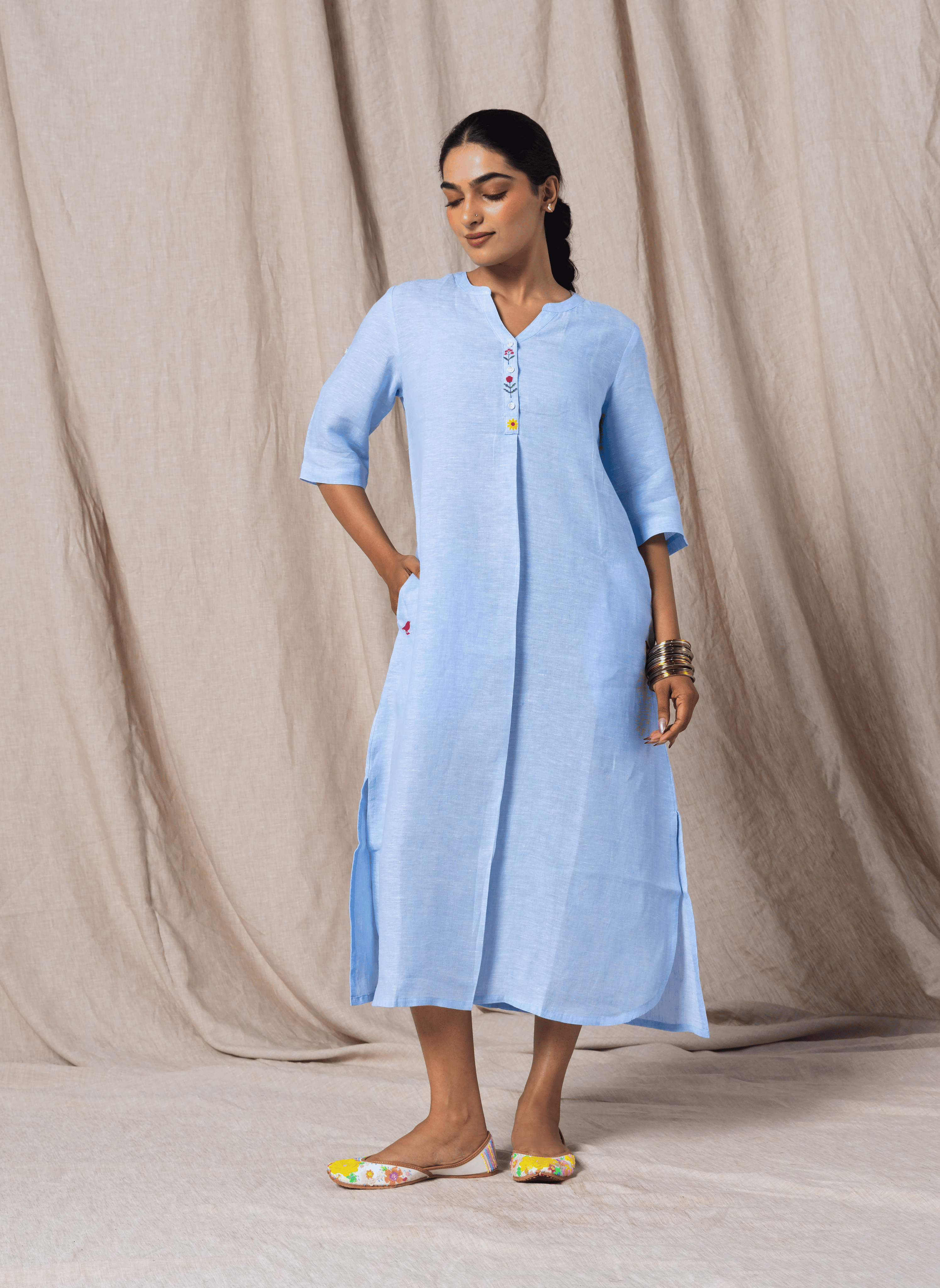MSG23CS1053LBL - DRESS WITH BELT