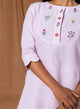 100% Linen Pink Kurta Paired with Parallel Pants – MWA20403-20413