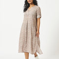 Tencel Pink Ditsy Floral Maxi Dress-MSG1053OWMF