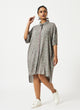 Tencel Green Ditsy Floral Printed Oversized Dress-MSG1035GNMF