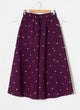 Organic cotton purple dobby palazzo pants with pockets - MSG05BTMPPLDBY