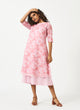 Organic Cotton digital printed Pink Dress-MSG06PFL