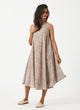 Tencel Pink Ditsy Floral Sleeveless Dress-MSG175OWMF