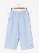 100% Linen Light Blue Parallel Pants-MSGRT2031BL-BTM