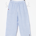 100% Linen Light Blue Stripes Parallel Pants-MSGRT2031BLSTRP-BTM