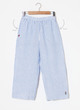100% Linen Light Blue Stripes Parallel Pants-MSGRT2031BLSTRP-BTM