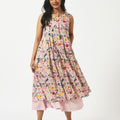 Mosegi-Pink Floral Dress