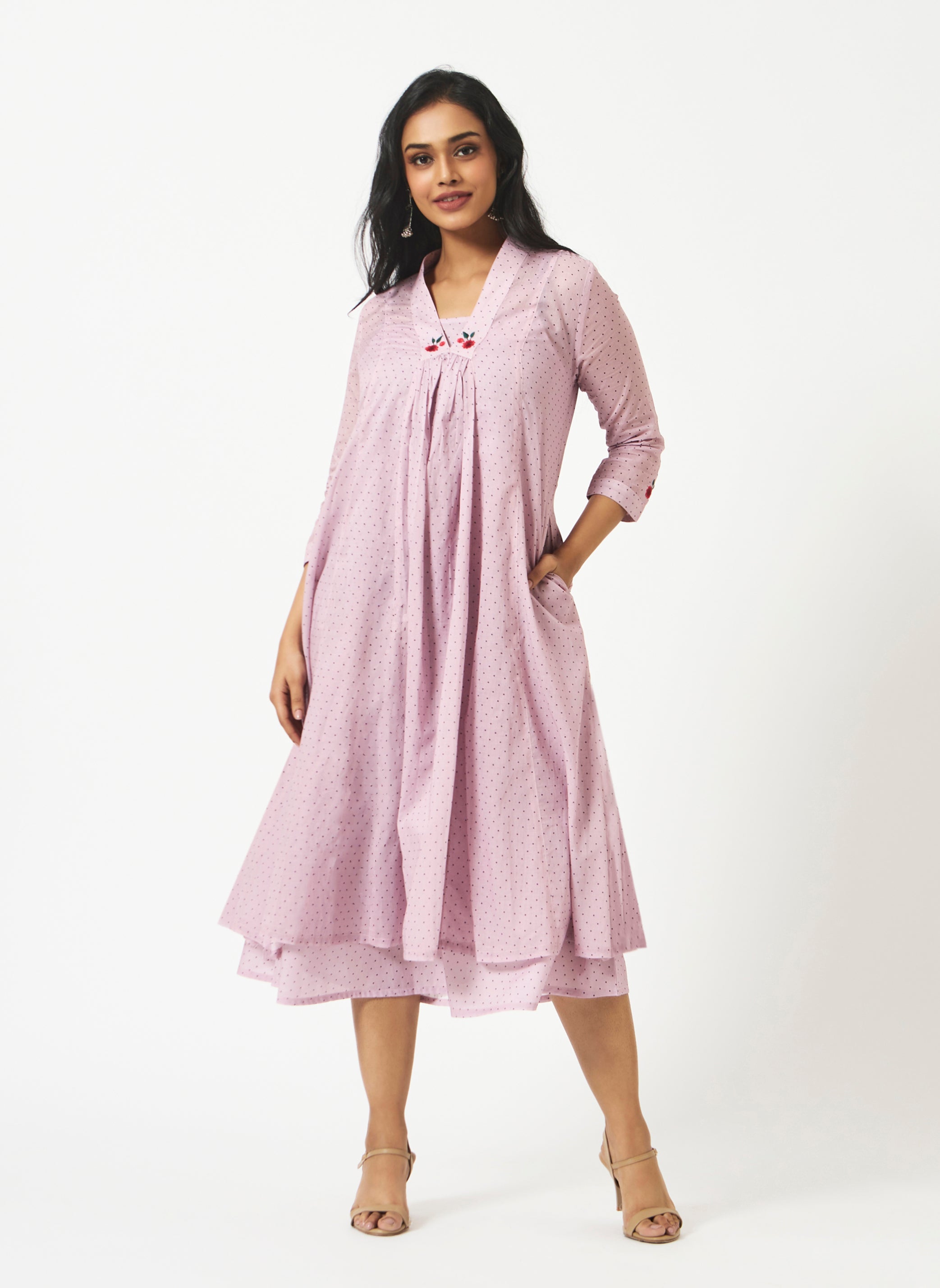 Mosegi- Light Pink layered Dress
