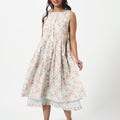 Mosegi- Sage green Digital Printed Dress