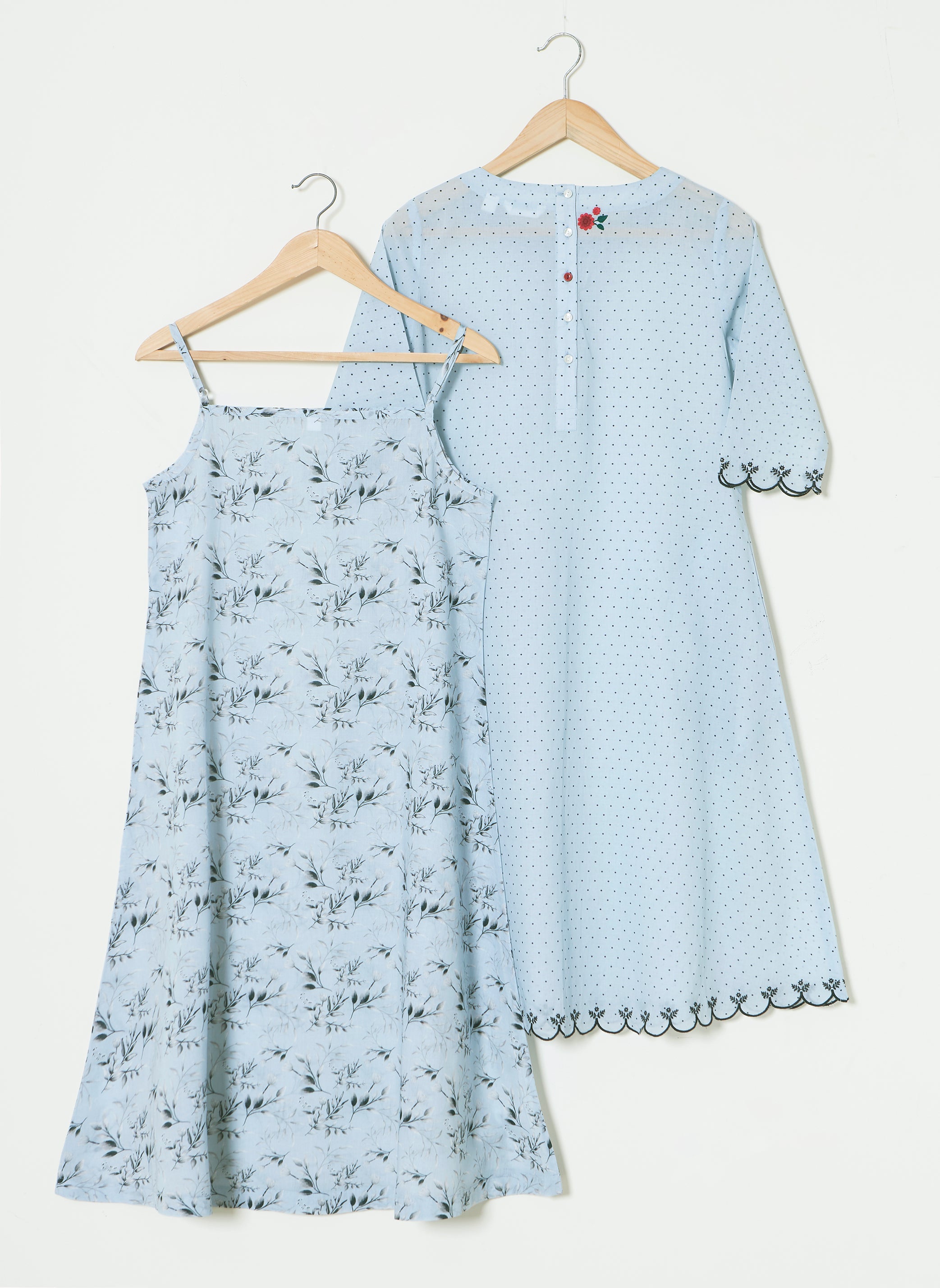 Mosegi -Blue layered dress