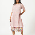 Mosegi-Pink Cotton Layered Dress